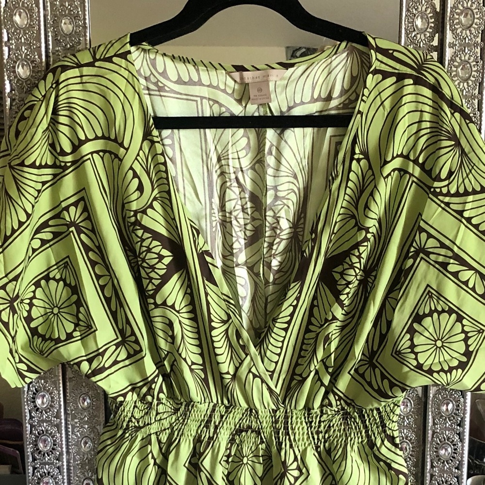 Silk dress (v-neck)